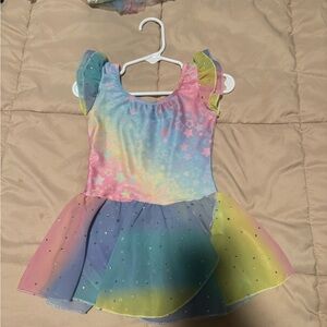 Rainbow Starry Kids Costume Dress